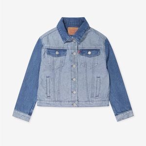 LEVI'S KIDS WEAR Girls Inside Out Trucker Jacket in Blue